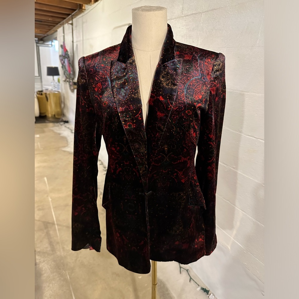 L’Agence Chamberlain Velvet Blazer